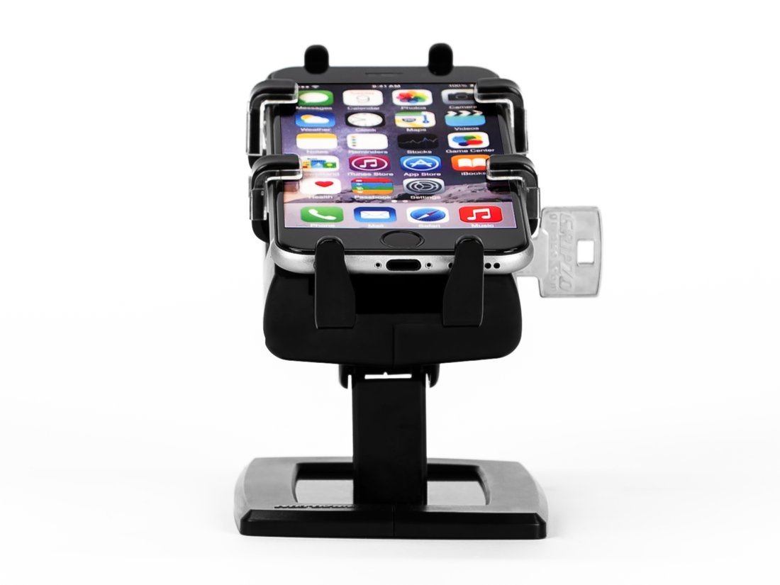 Gripzo - versión negra con iPhone protegido